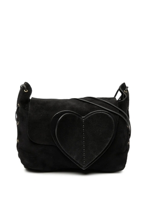 Gucci Pre-Owned 2000-2015 Suede Heart crossbody bag - Black