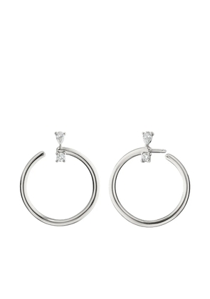 MONICA RICH KOSANN crystal-embellished earrings - Silver