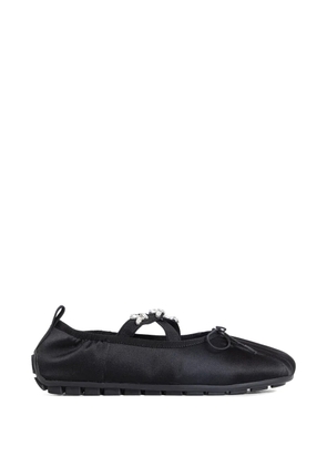 Simone Rocha embellished grip ballet flats - Black