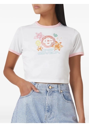 Casablanca logo-print T-shirt - White