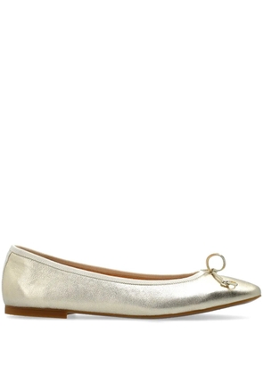 Odissì leather ballet flats - Gold