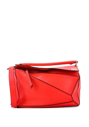 Loewe Pre-Owned Puzzle Bag Leather Medium shoulder bag - Red