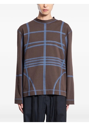 Craig Green geometric-print T-shirt - Brown