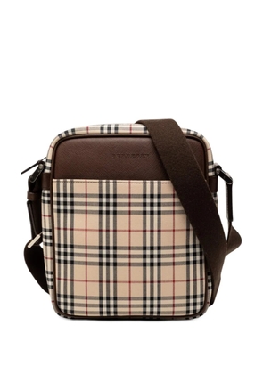 Burberry Pre-Owned 2000-2017 House Check Canvas crossbody bag - Brown