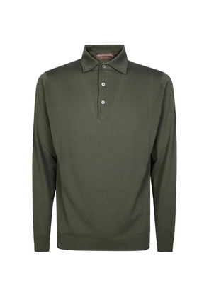 Filippo De Laurentiis long-sleeve polo shirt - Green