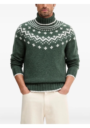 Barbour patterned turtleneck sweater - Green