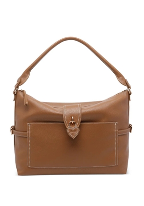 LIU JO Heart motif clutch bag - Neutrals