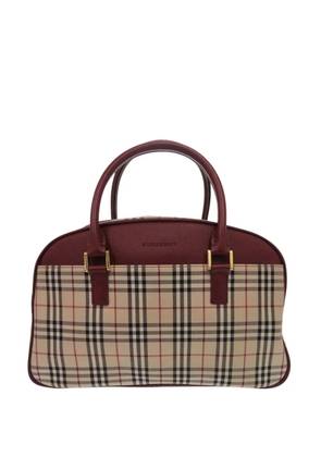 Burberry Pre-Owned 2000-2017 House Check Canvas handbag - Red