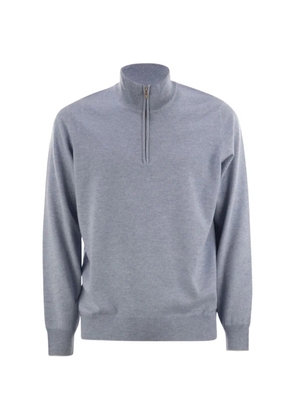 Brunello Cucinelli quarter-zip sweater - Blue