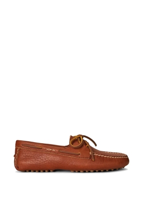 Polo Ralph Lauren laces leather loafers - Brown