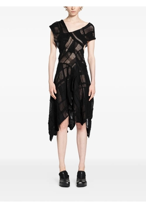 HALOS asymmetric dress - Black