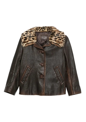 Prada button-fastening jacket - Brown