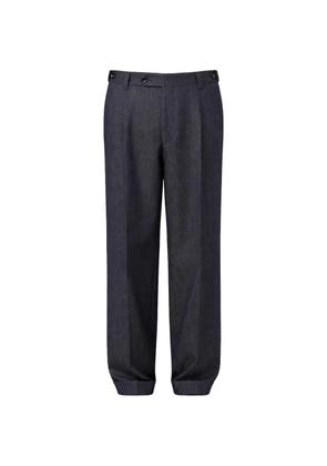 BOSS pleated cuffed trousers - Blue