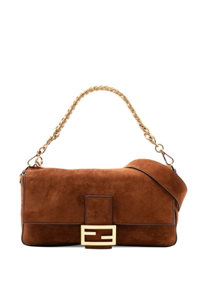 Fendi Pre-Owned 2010-2025 Large Suede Chamois Baguette satchel - Brown