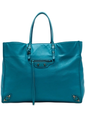Balenciaga Pre-Owned 2005-2025 Leather Papier A4 tote bag - Blue
