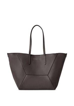 Brunello Cucinelli BC Duo bag in calfskin with monili - Brown