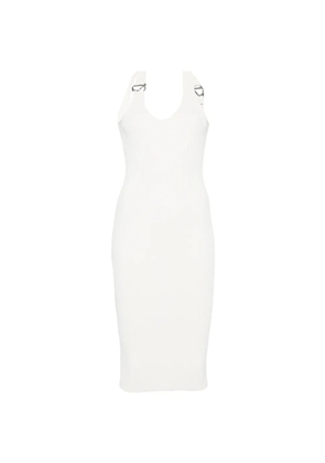 Coperni C-logo ribbed midi dress - Neutrals