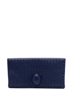 Bottega Veneta Pre-Owned 2012-2025 Nappa Intrecciato Turn Lock clutch bag - Blue