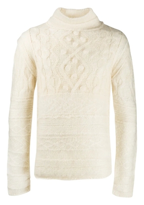 Jean Paul Gaultier Pre-Owned chunky knit jumper - Neutrals