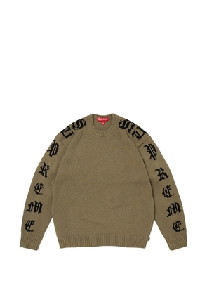 Supreme Old English crew-neck sweater - Green
