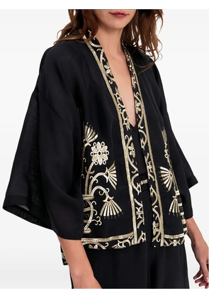 GREEK ARCHAIC KORI Phoenix printed dress - Black