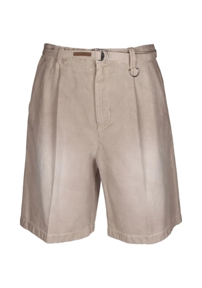 Marni belted shorts - Neutrals