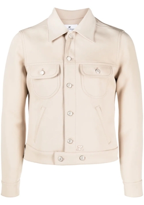 Courrèges button-up jacket - Brown