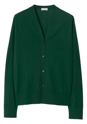 Burberry fine-knit wool cardigan - Green