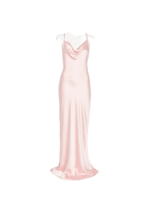 Norma Kamali cowl-neck maxi dress - Pink