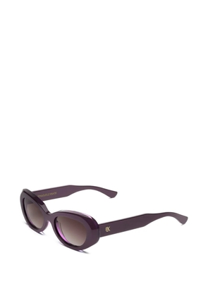 Emmanuelle Khanh Paris oval-frame sunglasses - Purple