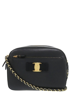 Ferragamo Pre-Owned 2010-2026 Leather Vara Bow Lydia Camera Bag crossbody bag - Black