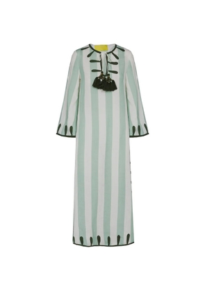 PHILIPPA 1970 striped V-neck dress - Green