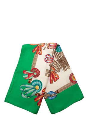 Hermès Pre-Owned 20th Century Les Rubans du Cheval Silk Scarf 90 scarves - White