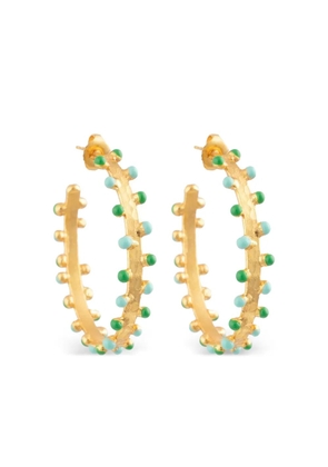 Sylvia Toledano Gipsy beaded hoop earrings - Gold