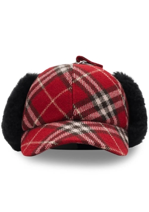 Burberry ear flaps cap - Red
