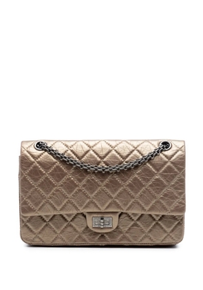 CHANEL Pre-Owned 2012 Quilted Metallic Aged Calfskin Reissue 2.55 Double Flap Bag 226 shoulder bag - Brown