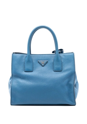 Prada Pre-Owned 2000-2025 Vitello Daino Open Convertible Tote satchel - Blue