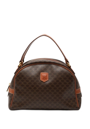 Celine Pre-Owned 1995 Macadam Coated Canvas Dome handbag - Brown