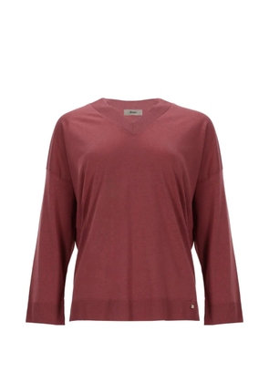 Herno V-neck T-shirt - Red