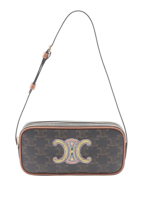 Celine Pre-Owned 2010-2026 Mini Triomphe Cuir Coated Canvas Camera Bag shoulder bag - Brown