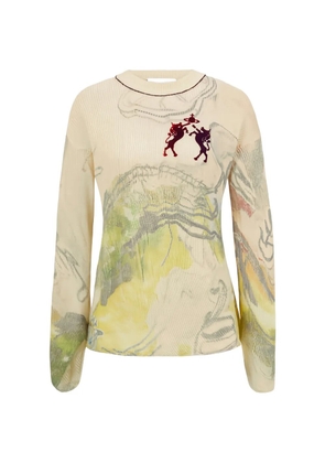 Vivienne Westwood Kyle print-detail wool jumper - Neutrals