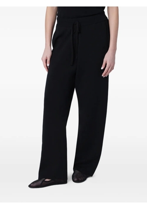 ENTIRE STUDIOS straight-leg knit trousers - Black