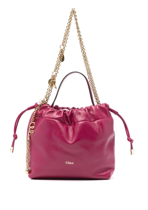 Chloé mini logo-detail shoulder bag - Pink