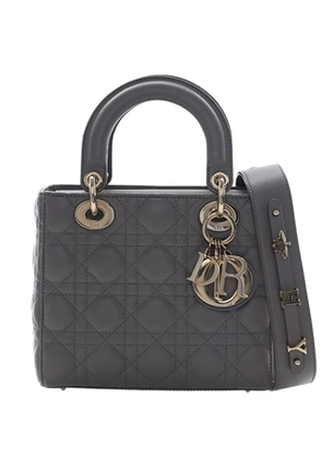 Christian Dior Pre-Owned 2020 Small Lambskin Cannage My ABCDior Lady Dior satchel - Grey