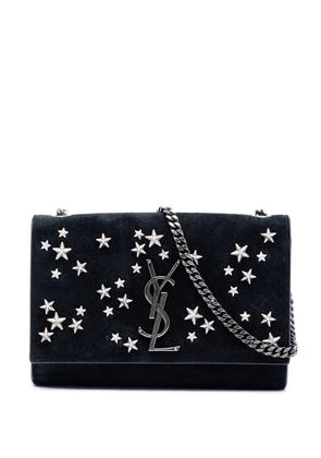 Saint Laurent Pre-Owned 2018 Small Suede Monogram Star Studded Kate crossbody bag - Black