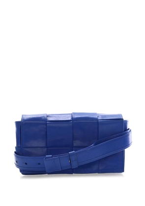 Bottega Veneta Pre-Owned 2012-2026 Mini Paper Calfskin Intrecciato Cassette belt bag - Blue