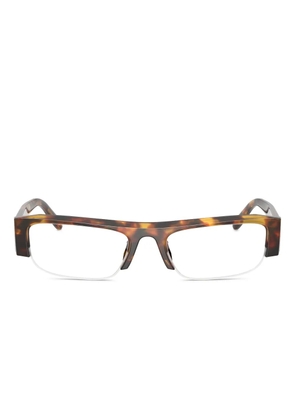 Miu Miu Eyewear geometric-frame glasses - Green