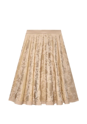 Shanghai Tang sequin pattern skirt - Neutrals