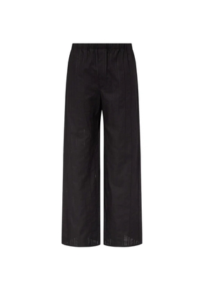 Ludovic de Saint Sernin pinstripe boxer trousers - Black