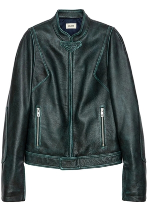 Zadig&Voltaire Loupa leather jacket - Green